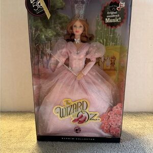 Mattel Wizard of Oz Glinda Barbie 50th Anniversary Pink Label No Sound